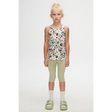 Fairy Garden Kız Çocuk Desenli Kolsuz Tişört - Ekru - 12 Yaş