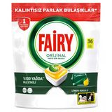 Fairy Hepsi Bir Arada 36 Yıkama Bulaşık Makinesi Deterjanı Kapsülü Limon Kokulu 3 Adet