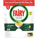 Fairy Hepsi Bir Arada 60 Yıkama Bulaşık Makinesi Deterjanı Kapsülü Limon Kokulu 2li paket