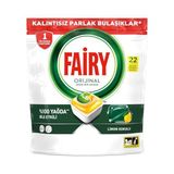 Fairy Hepsi Bir Arada Bulaşık Makinesi Deterjanı Kapsülü/tableti 22 Yıkama Limon Kokulu - Standart