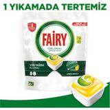 Fairy Limon Kokulu Bulaşık Makinesi Deterjanı Tableti 70 Yıkama Hepsi Bir Arada Etkili