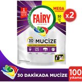 Fairy Mucize Bulaşık Makinesi Deterjanı Kapsülü/Tableti 50 Yıkama X 2 Adet