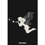 Fairy Mythical Motif Fantasy Illustration Fairy Notebook: Notes cornell, (6 x 9 inches) Large, 120 Pages