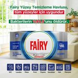 Fairy Platinum 100'LÜ Antibakteriyel Yüzey Temizlik Havlusu - Beyaz - Renkli - tek ebat