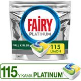 Fairy Platinum Bulaşık Makinesi Deterjanı Tableti / Kapsülü Limon Kokulu 115 Yıkama 115 Yıkama Limon Kokulu Bulaşık Makinesi Deterjanı Tablet Konsantre Formda