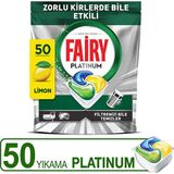 Fairy Platinum Bulaşık Makinesi Kapsülü Limon Kokulu 50 li
