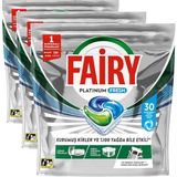 Fairy Platinum Fresh Bulaşık Makinesi Kapsülü 30 Yıkama (3 paketi)