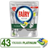 Fairy Platinum Hepsi 1 Arada Bulaşık Makinesi Tableti 43 Yıkama