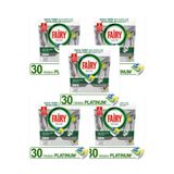 Fairy Platinum Hepsi Bir Arada Bulaşık Makinesi Tabletleri Limon, 30 Tablet X5 (150 ADET TABLET)
