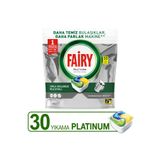 Fairy Platinum Hepsi Bir Arada Bulaşık Makinesi Tabletleri Limon, 30 Tablet