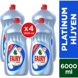 Fairy Platinum Hijyen Sıvı Bulaşık Deterjanı 6000 ml Limon Kokusuyla Ultra Temizlik Fırsat Paketi - 6 lt
