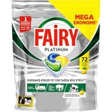Fairy Platinum Limon 72 Tablet Bulaşık Makinesi Deterjanı