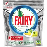 Fairy Platinum Limon Kokulu 33 Yıkama Bulaşık Makinesi Deterjanı Kapsülü Konsantre Tablet