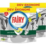 Fairy Platinum Limon Kokulu Bulaşık Makinesi Deterjanı 115 Tablet x 2'li 230 Yıkama