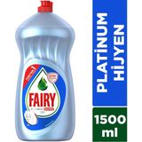 Fairy Platinum Limon Kokulu Hijyen Sıvı Bulaşık Deterjanı 1500 ml Enerjiden Tasarruf Sağlayan
