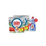 Fairy Platinum Plus 150'li Bulaşık Deterjan Tableti /kapsülü 500 ml Bulaşık Deterjanı Hijyen