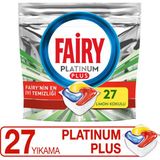 Fairy Platinum Plus 27 Yıkama Bulaşık Makinesi Deterjanı Tableti / Kapsülü