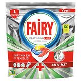 Fairy Platinum Plus 60 Yıkama Bulaşık Makinesi Deterjanı Kapsülü Limon Kokulu