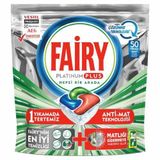 Fairy Platinum Plus Anti-Mat Teknolojisi 50 Tablet Bulaşık Makinesi Tableti