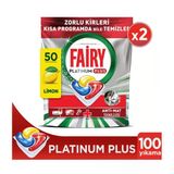 Fairy Platinum Plus Bulaşık Makinesi Deterjanı Tableti 50 Yıkama 2 Adet