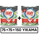 Fairy Platinum Plus Bulaşık Makinesi Deterjanı Tableti / Kapsülü 2 x 75 Yıkama