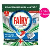 Fairy Platinum Plus Ultra Bulaşık Makinesi Deterjanı 2 x 32 Tablet