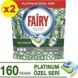 Fairy Platinum Yeşil 160'li Bulaşık Makinası Tableti / Kapsülü (80X2)