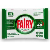 Fairy Power Wipes Yüzey Temizlik Havlusu 10 Yaprak / Beyaz Sabun / Beyaz Sirke & Karbonat - Çok Renkli