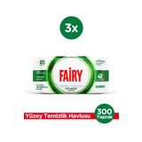 Fairy Power Wipes Yüzey Temizlik Havlusu 100 Yaprak 3 Adet | Beyaz Sabun | Beyaz Sirke & Karbonat