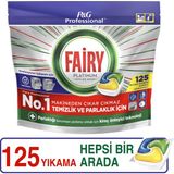 Fairy Proffesional Platinum Limon Kokulu Bulaşik Makinesi Deterjani Kapsül 125 Yikama