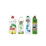 Fairy Sıvı Bulaşık Deterjanı Limonl 1350 Ml Domestos 750 Ml Amonyak 750 Gr Tüm Yüzeyler 750 Gr
