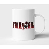 Fairy Tail Anime Tasarım Kupa - Hediyelik Kupa - Baskılı Kupa - 001 - Beyaz - 300 ml