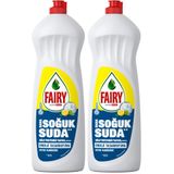 Fairy Temiz ve Ferah Sıvı Bulaşık Deterjanı 1000 ml Limon Kokulu 2li paket