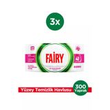 Fairy TYC503453f2eab21c8c9a0ad Çok Amaçlı Yüzey Temizlik Havlusu 100 Yaprak 3 Adet | Lilyum Çiçeği | Beyaz Sirke Karbonat