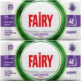 Fairy Yüzey Temizlik Havlusu 100 Yaprak Lavanta Yağlı - Beyaz Sirke - Karbonat (2 Li Set) 200 Yaprak