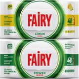 Fairy Yüzey Temizlik Havlusu 100 Yaprak Limon Yağlı & Aktif Oksijen (2 Li Set) 200 Yaprak Karma