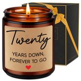 Fairy's Gift 20 Yıl Yıldönümü Mum Hediyeleri Onun Kocası Erkek Arkadaşı Karı Kız Arkadaşı, 20Yıldönümü Çiftler Hediyeleri, 20Düğün Anniv. Çift için mutlu hediyeler, Mutlu Yirminci Yıl Anniv.