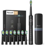 Fairywill E11 Sonic Şarj Edilebilir Diş Fırçası 5 Farklı Temizleme Modu + 8 Yedek Başlıklı Seyahat Kiti