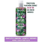 Faith In Nature Lavanta Sardunya Normal Kuruya Dönük Saçlar İçin %99 Doğal Rahatlatıcı Şampuan