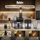 Fakir 1000W Turbo Fonksiyonlu Buz Kırıcı Özellikli Speed Quadro Mutfak Robotu & Blender - Bakır