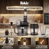 Fakir 1000W Turbo Fonksiyonlu Buz Kırıcı Özellikli Speed Quadro Mutfak Robotu & Blender - Gümüş