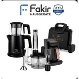 Fakir Black Rose 4'lü Elektronik Çeyiz Seti Siyah Plastik Materyal ile Modern Mutfak Ürünleri