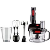 Fakir Blender, Buz Kırma, Çırpma, Dilimleme, Doğrama, Rendeleme,turbolu 2 Kademeli Premium Mutfak Robotu , Buz Kırma Fonksiyonlu - Siyah