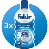 Fakir Halı Şampuanı Matik 1000 ml x 3 Makine Deterjanı Nano Teknoloji ile Güçlü Etki