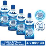 Fakir Halı ve Koltuk Şampuanı 1000ml x 4 Nano Teknoloji ile Derinlemesine Temizlik Sağlar