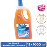 Fakir Magic 2'si 1 Arada Ahşap ve Sert Yüzey Temizleyici 1000ml x 12 Adet