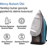 Fakir Mercy Seramik Taban Buharlı Ütü 2200W Güç Kirece Karşı Koruma Özelliği