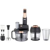 Fakir Premium Speed Multi Blender Seti Siyah-Bakır Bastıkça Hızlanan Gelişmiş Tasarım