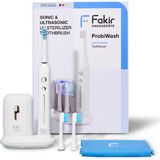Fakir Probiwash Ultrasonik 2in1 Diş Fırçası Orta Sertlikte Kıllar ile 3 Yedek Başlık ve Seyahat Kabı - (Washed)Blue