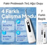 Fakir Şarjlı Probiwash 7in1 Ağız Duşu Kablosuz Kullanım - Beyaz